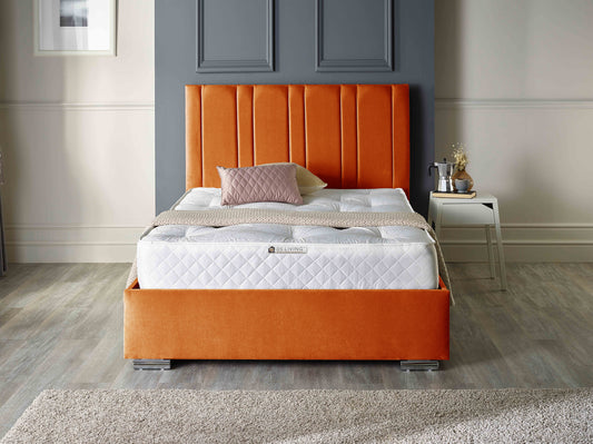 Lilly Panel Upholstered Soft Touch Bed Frame
