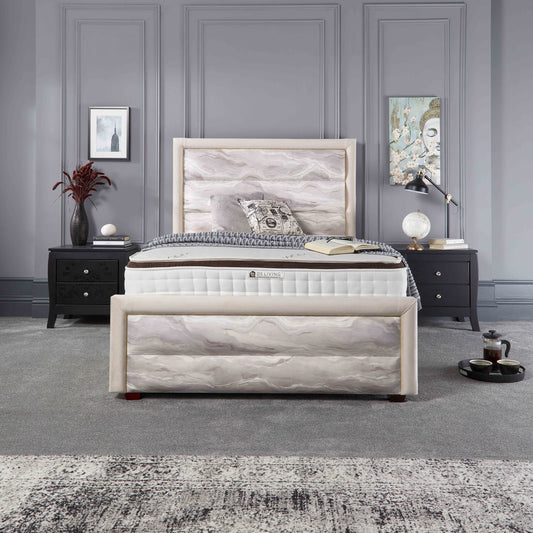 Coast Design Luxury Velvet Upholstered Bed Frame