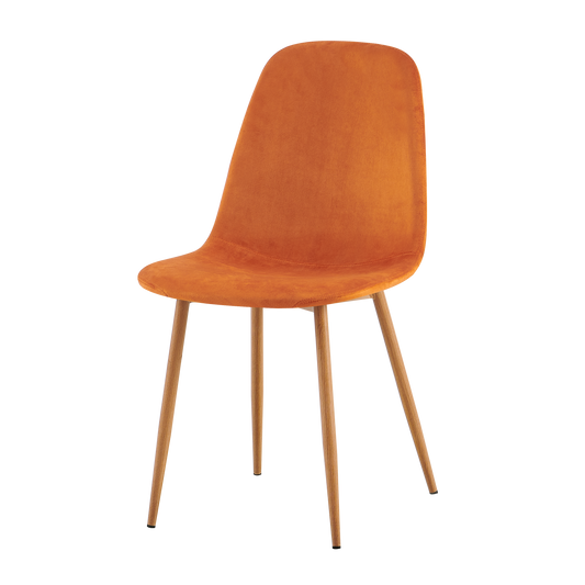 DS Living Luxe Dining Chair with Wooden Printed Legs