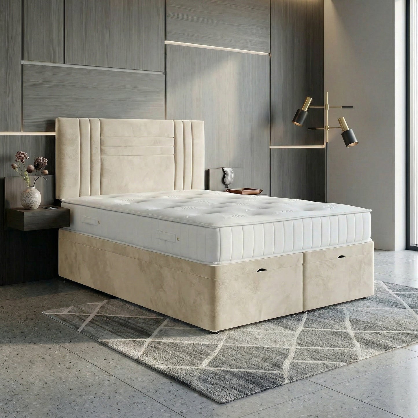 Orion Divan Ottoman Gas Lift Storage Bed