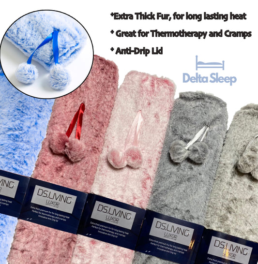 Luxor Extra Long Luxury Furry Hot Water Bottle