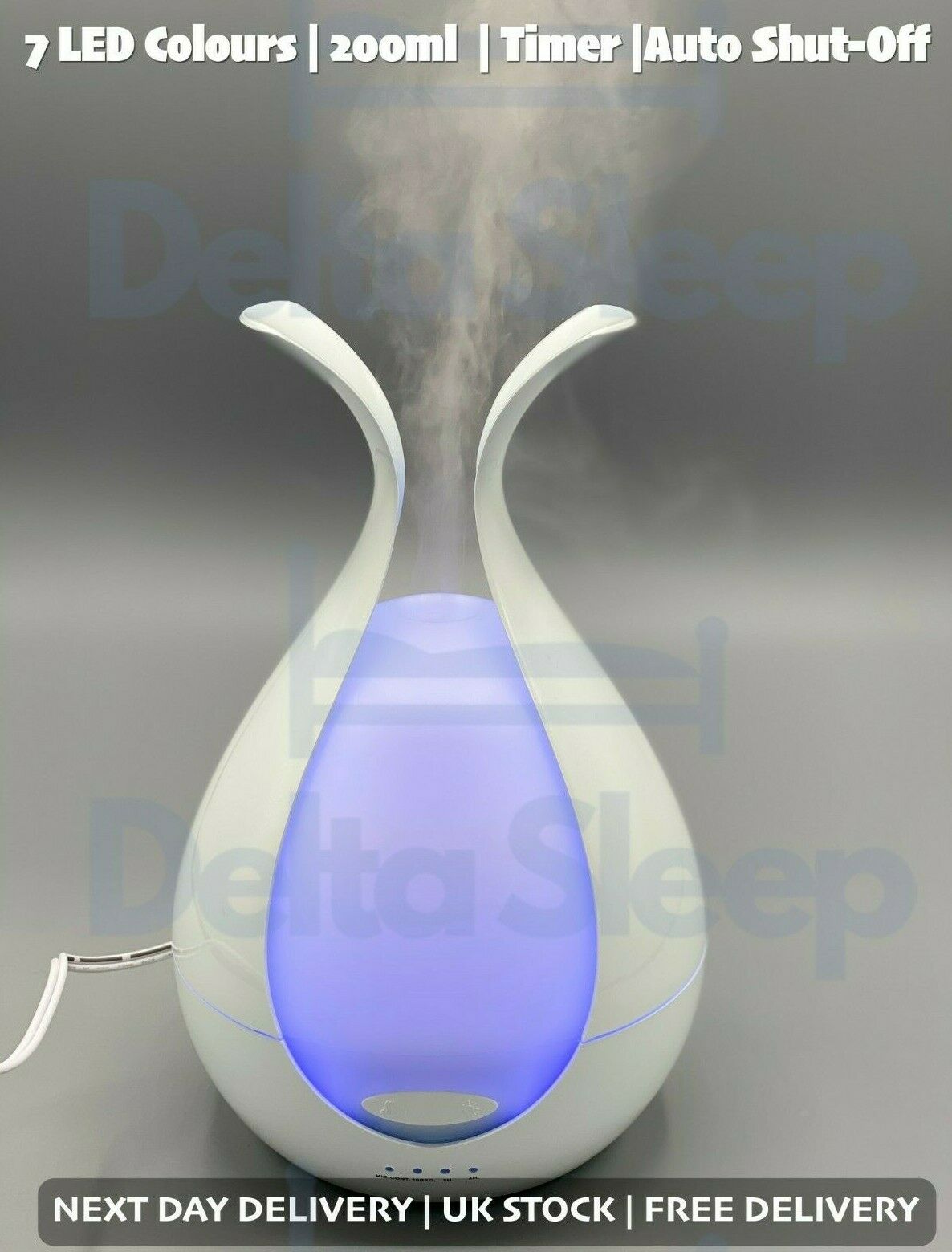 DS Living Electric LED Light Up Oil Aroma Purifier Air Swan Diffuser