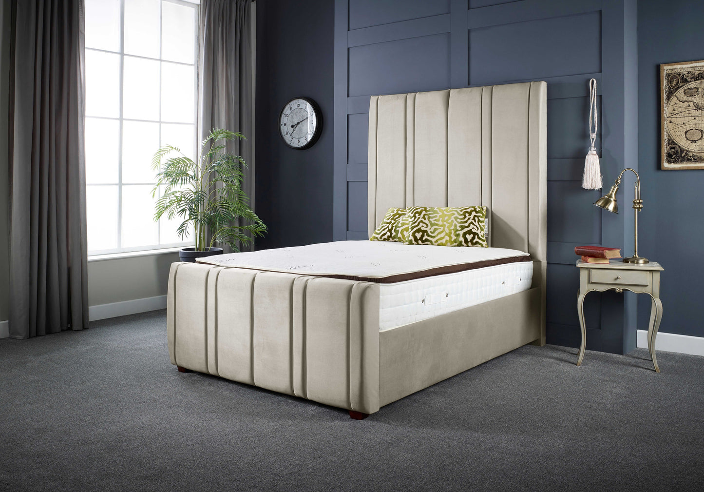 Milly PanelUpholstered Soft Touch Bed Frame