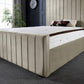 Lucinda Panel Luxury Velvet Upholstered Bed Frame