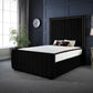 Lucinda Panel Luxury Velvet Upholstered Bed Frame