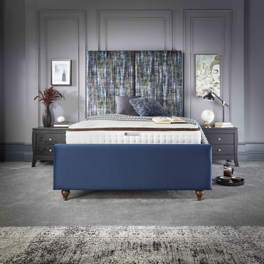 Lucia Design Luxury Velvet Uphosltered Bed Frame