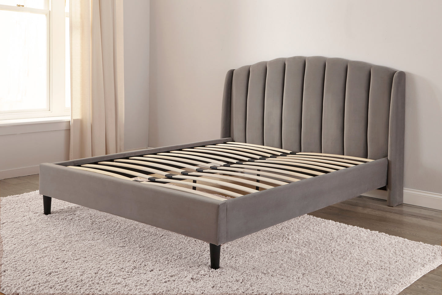 Aurelia Winged Upholstered Bed Frame