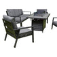 Aluminium Firepit Sofa Set