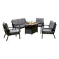 Aluminium Firepit Sofa Set
