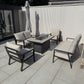 Aluminium Firepit Sofa Set