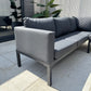 Aluminium Firepit Corner Sofa Garden Set