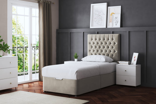 SERAPHINE CHESTERFIELD DIVAN BED WITH OPTIONAL DRAWERS