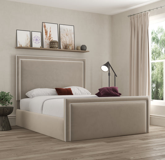 Verona Piping Upholstered Bed