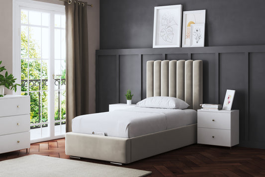 EVANGELINE PANEL BED WITH OPTIONAL GAS LIFT