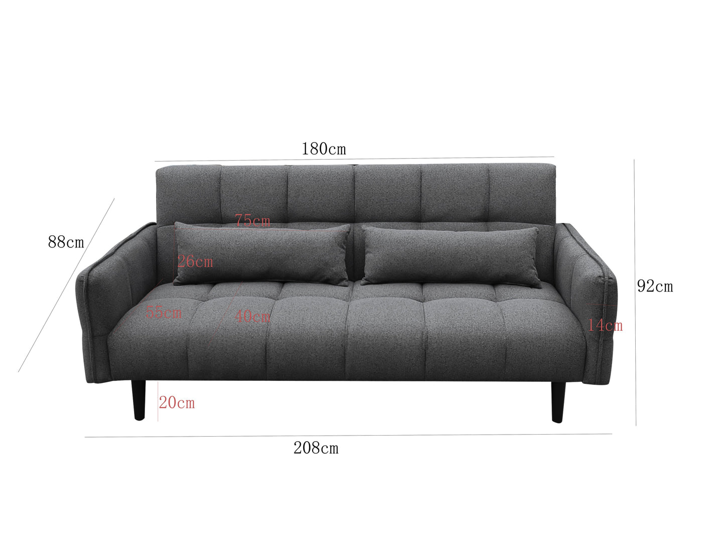 Bello 2 Seater Sofa bed