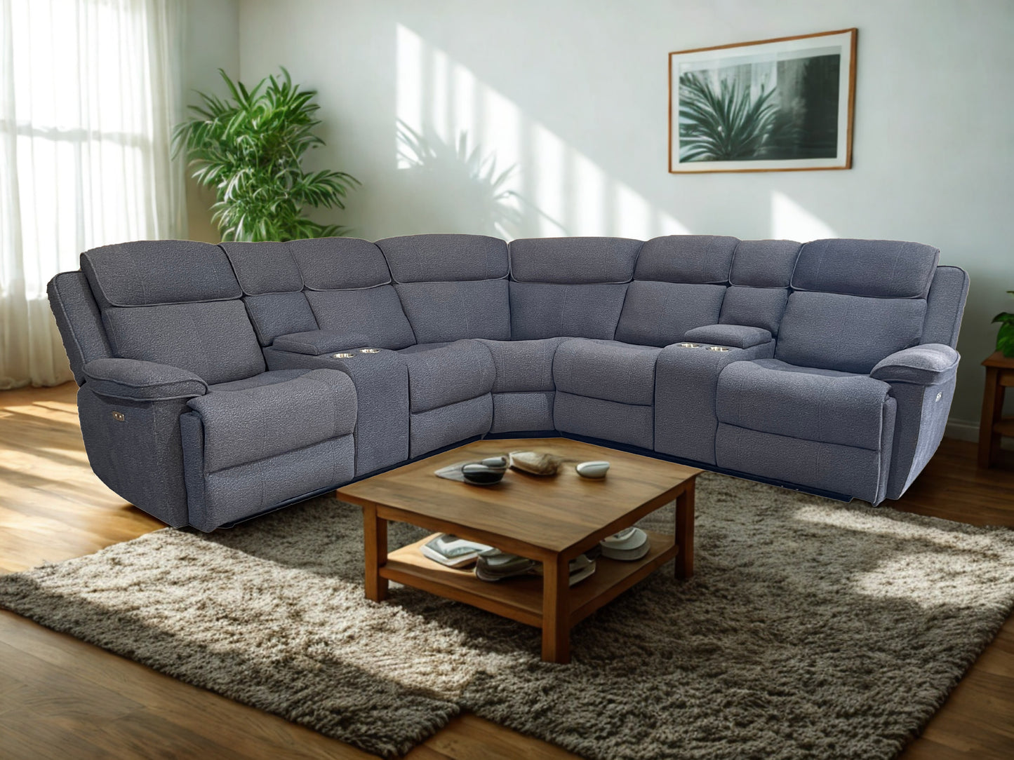 Belluno 5 Seater Electric Recliner Sofa