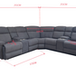 Belluno 5 Seater Electric Recliner Sofa