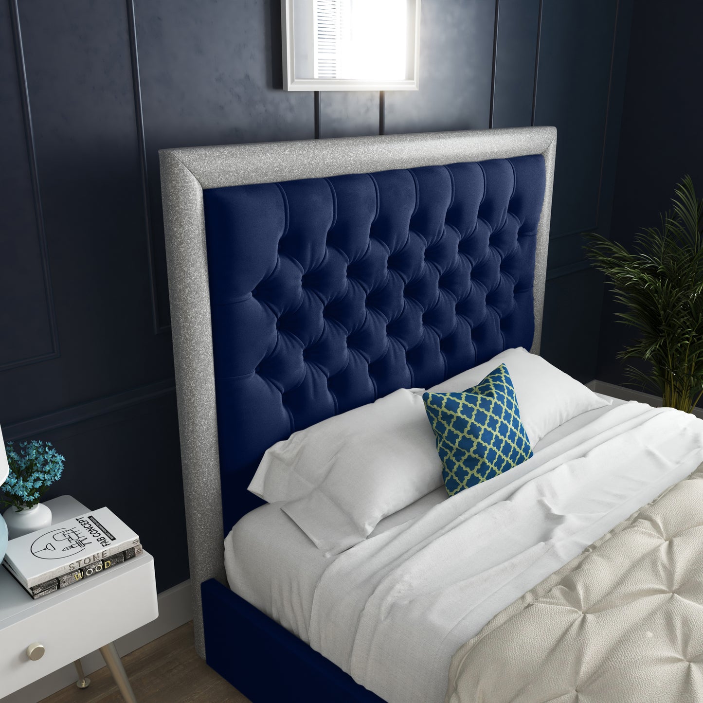 Cheltenham Upholstered Soft Velvet Bed