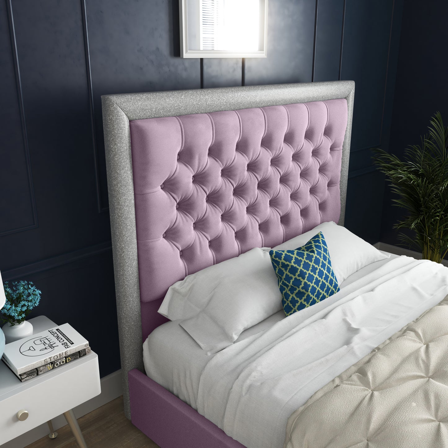 Cheltenham Upholstered Soft Velvet Bed
