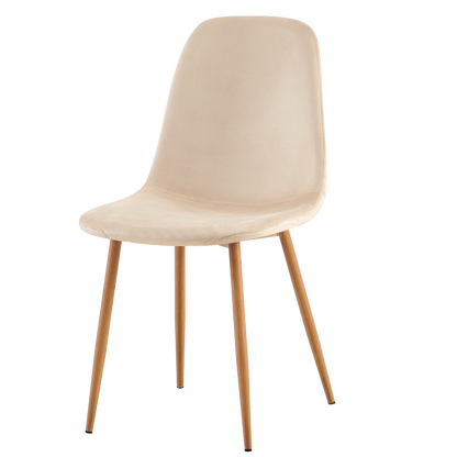 DS Living Luxe Dining Chair with Wooden Printed Legs
