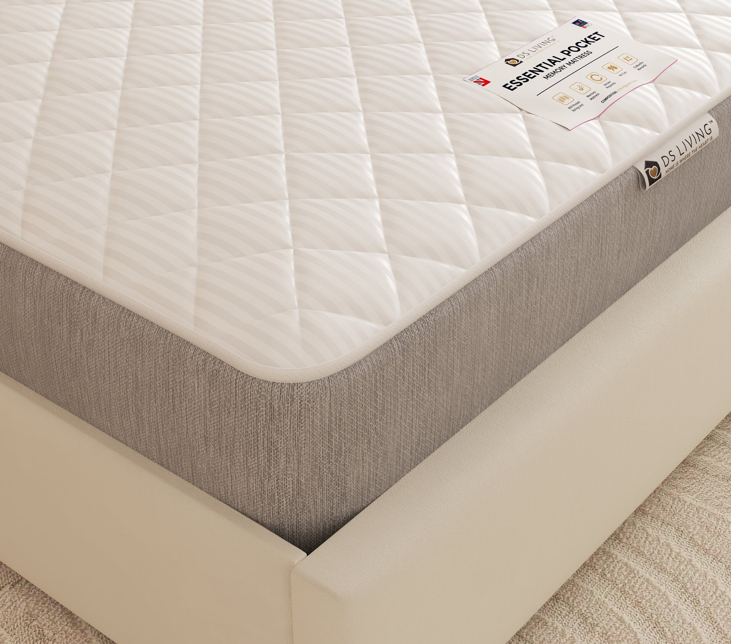 Contour Memory Foam 800 Pocket Sprung Hybrid Mattress- Essentials by DS Living