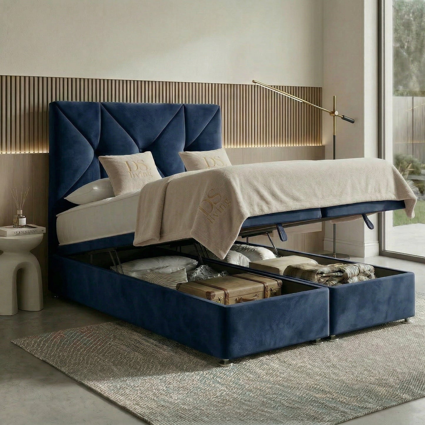 Eclipse Divan Ottoman Gas Lift Storage Bed