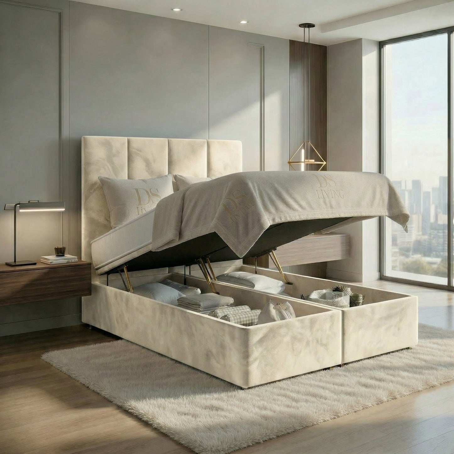 Harmony Divan Ottoman Gas Lift Storage Bed