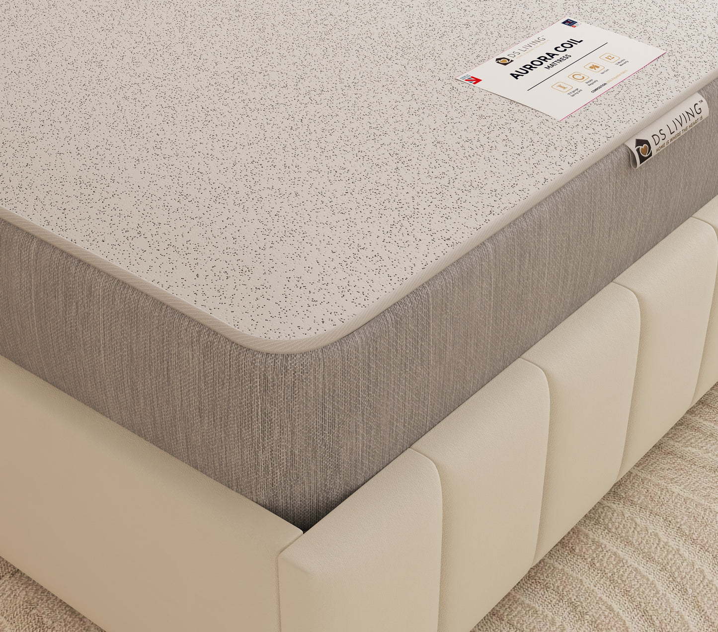 Harmony 13.5 Bonnell Spring Mattress with Comfort Layers- Aurora by DS Living