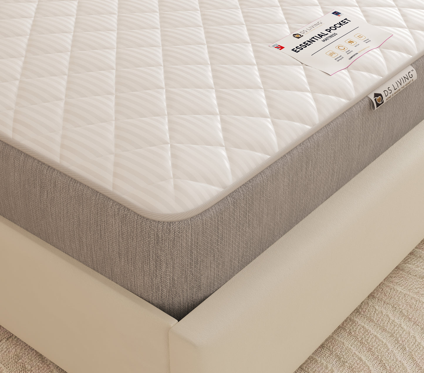 Luxe 800 Pocket Sprung Mattress with Comfort Layers- Essentials by DS Living