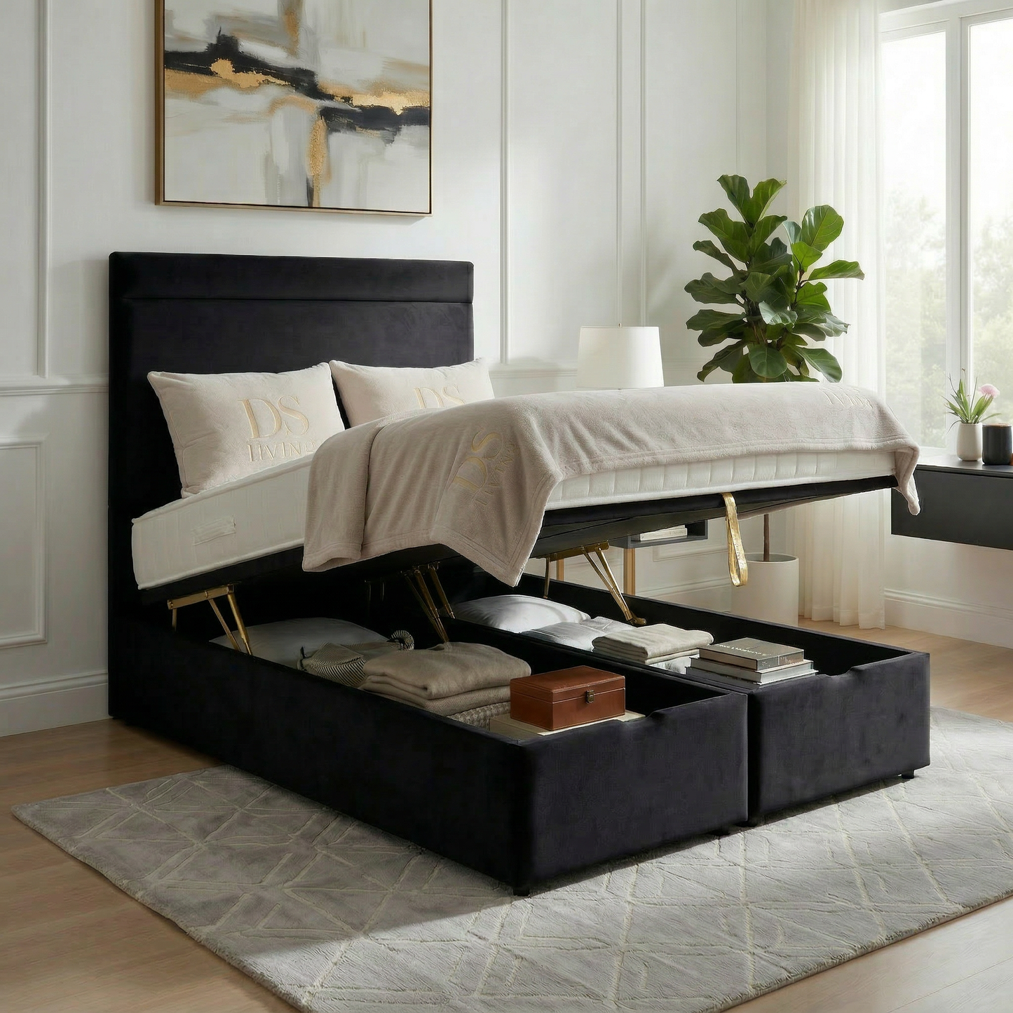 Majesty Divan Ottoman Gas Lift Storage Bed