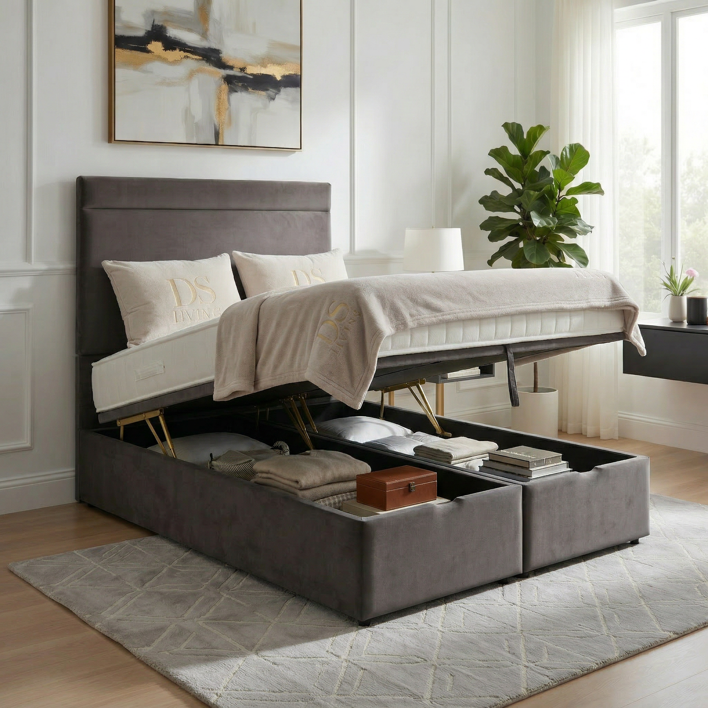 Majesty Divan Ottoman Gas Lift Storage Bed