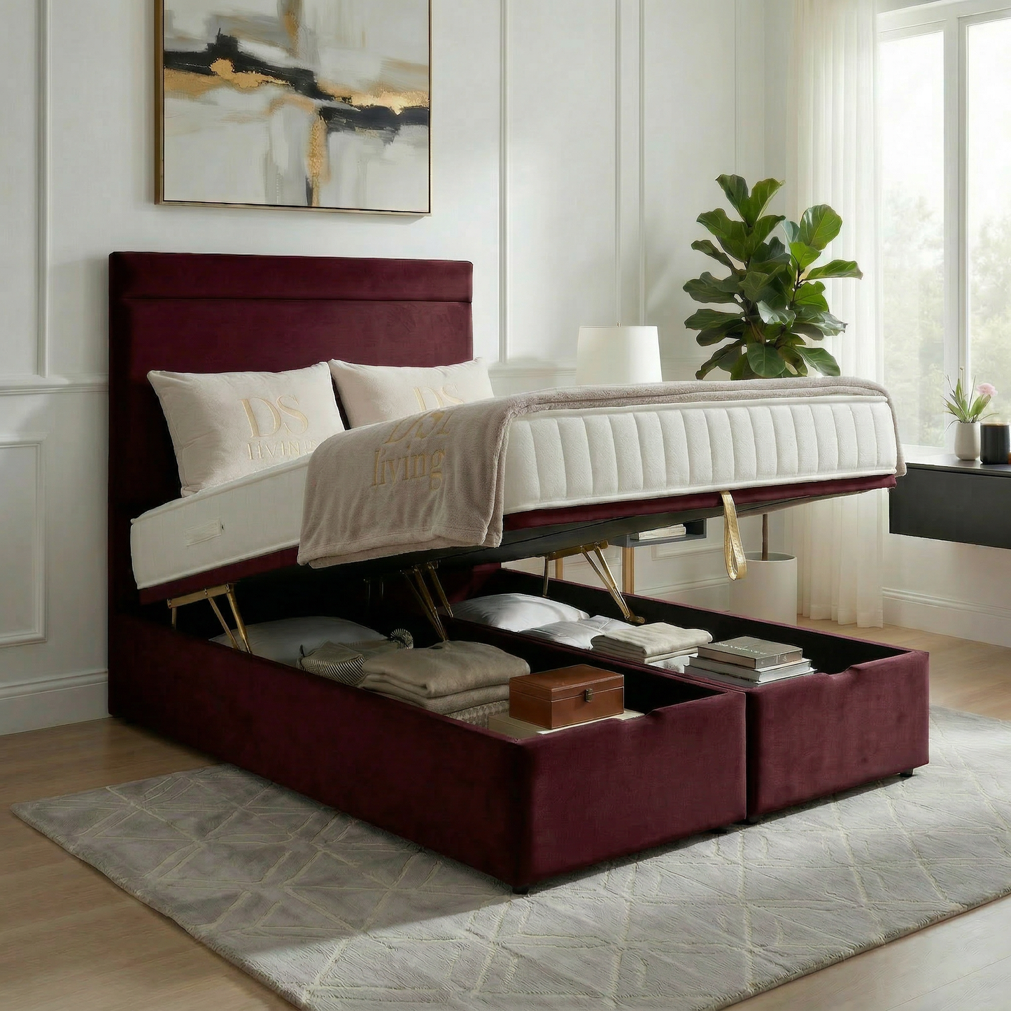 Majesty Divan Ottoman Gas Lift Storage Bed