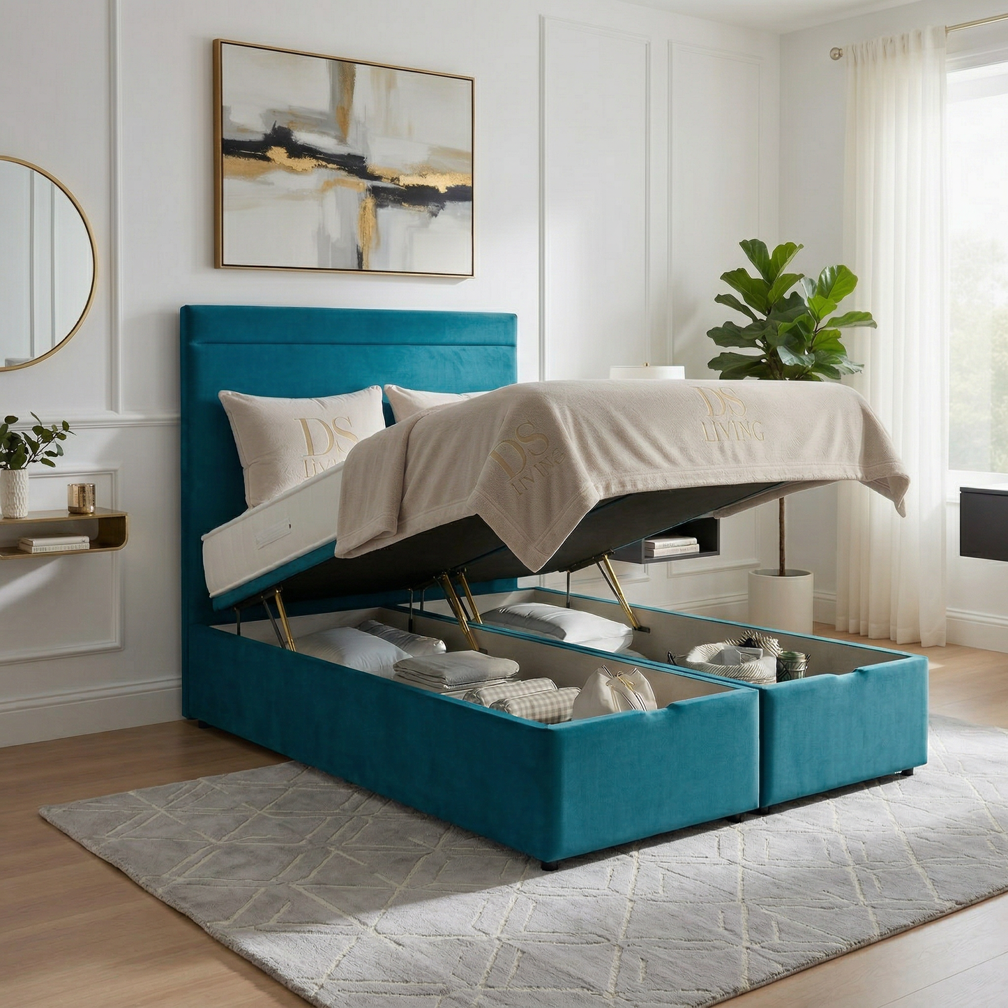 Majesty Divan Ottoman Gas Lift Storage Bed