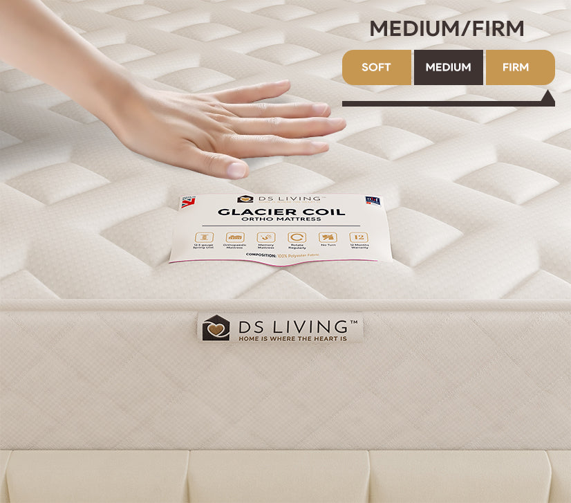 Nightfall Gel Enhanced 12.5 Bonnell Spring Mattress - Glacier by DS Living