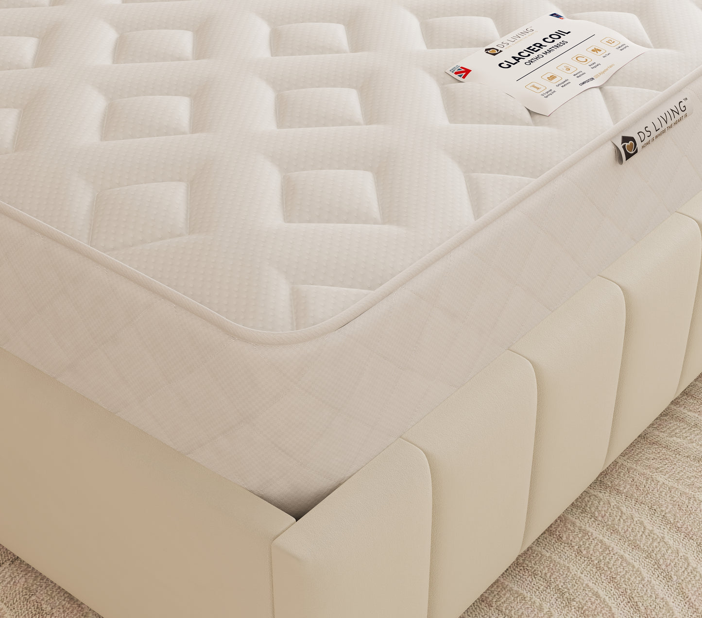 Nightfall Gel Enhanced 12.5 Bonnell Spring Mattress - Glacier by DS Living