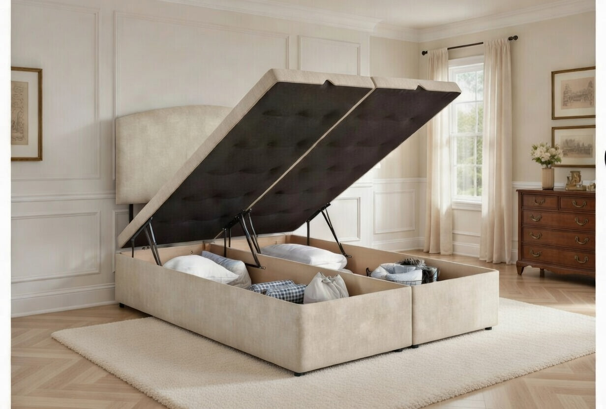 Opulence Divan Ottoman Gas Lift Storage Bed