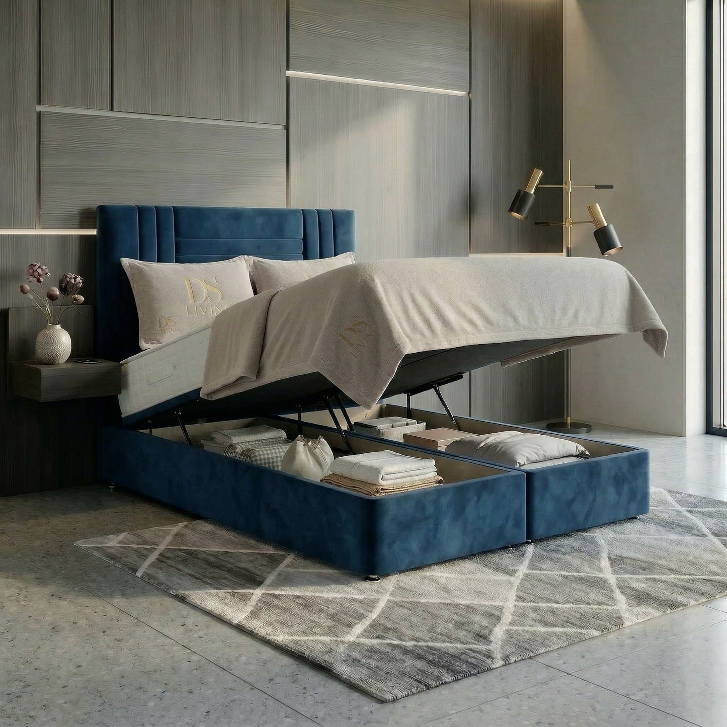 Orion Divan Ottoman Gas Lift Storage Bed