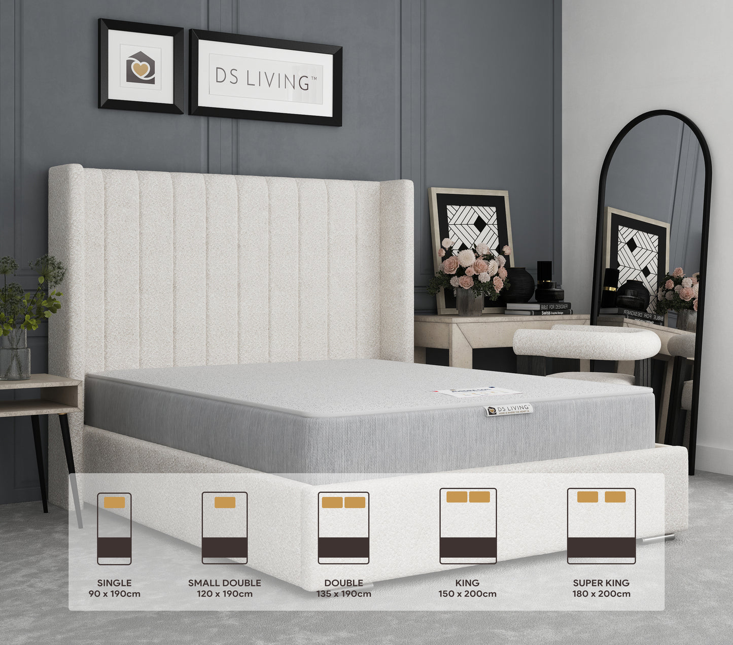 Posturetech 12.5 Bonnell Spring Mattress with Firm Comfort Layers - Aurora by DS Living