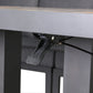 Corner Aluminium Dining Set with Rising Table