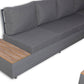 Corner Aluminium Garden Sofa Set with Coffee Table