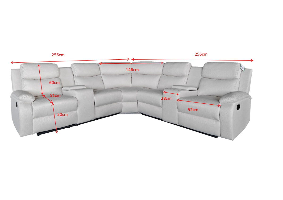 Ravello 5 Seater Recliner Sofa