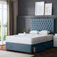 SERAPHINE CHESTERFIELD DIVAN BED WITH TWO DRAWERS AND OPTIONAL MATTRESS