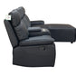 Sorento 3 Seater Leather Left Hand Corner Recliner Sofa