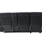 Sorento 3 Seater Leather Left Hand Corner Recliner Sofa