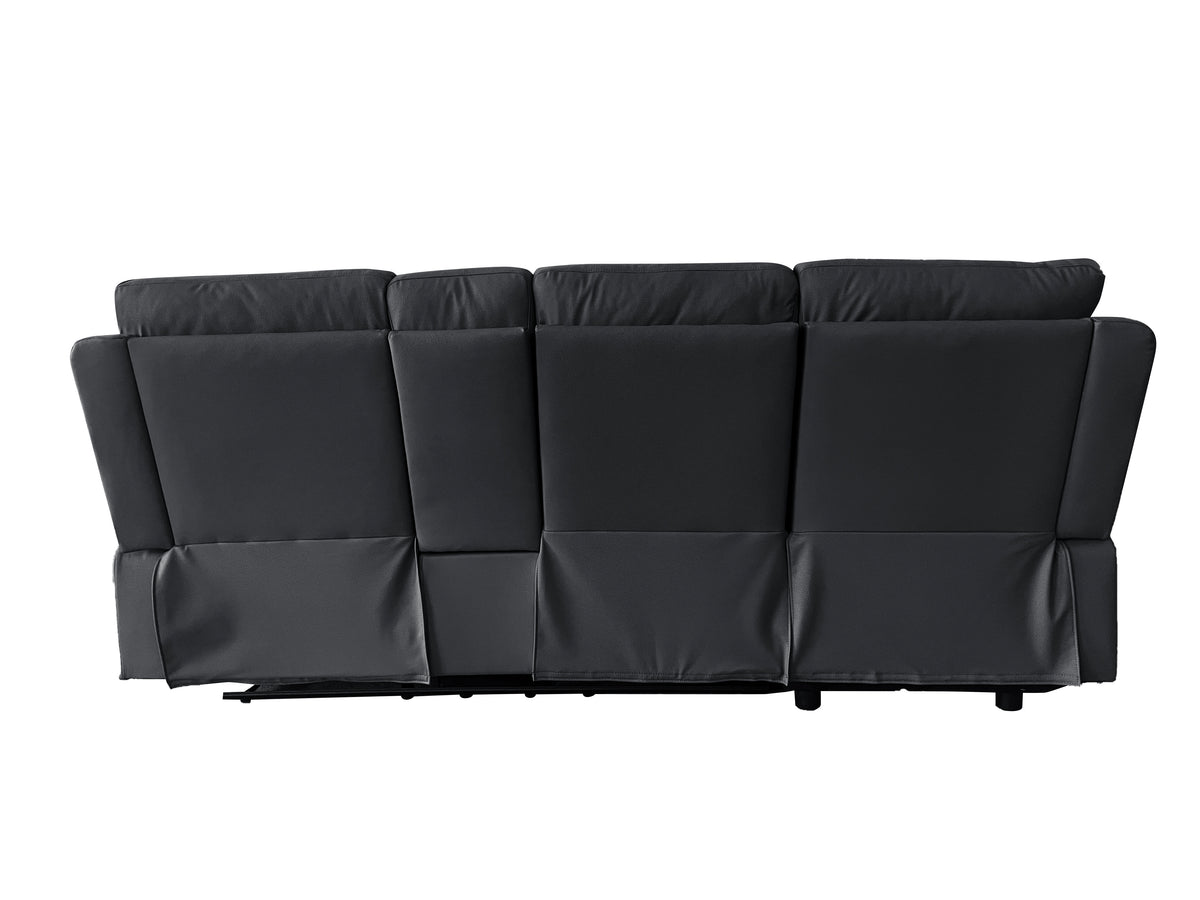 Sorento 3 Seater Leather Left Hand Corner Recliner Sofa