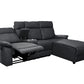 Sorento 3 Seater Leather Left Hand Corner Recliner Sofa