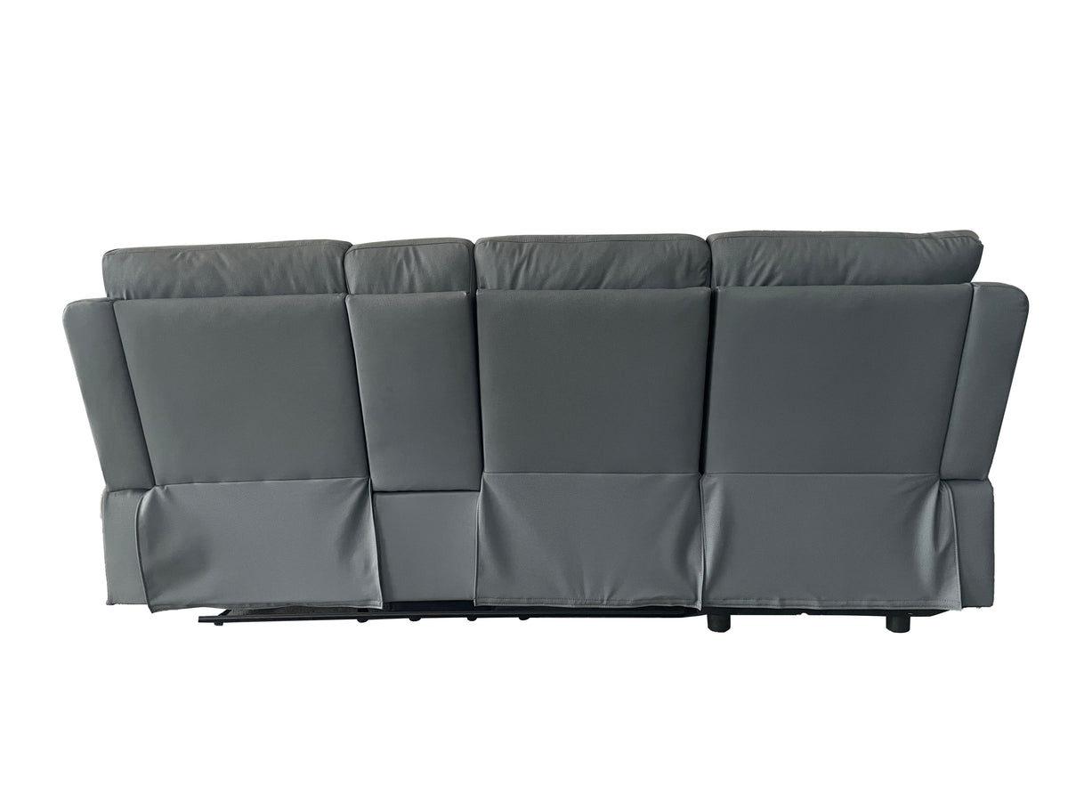 Sorento 3 Seater Leather Left Hand Corner Recliner Sofa