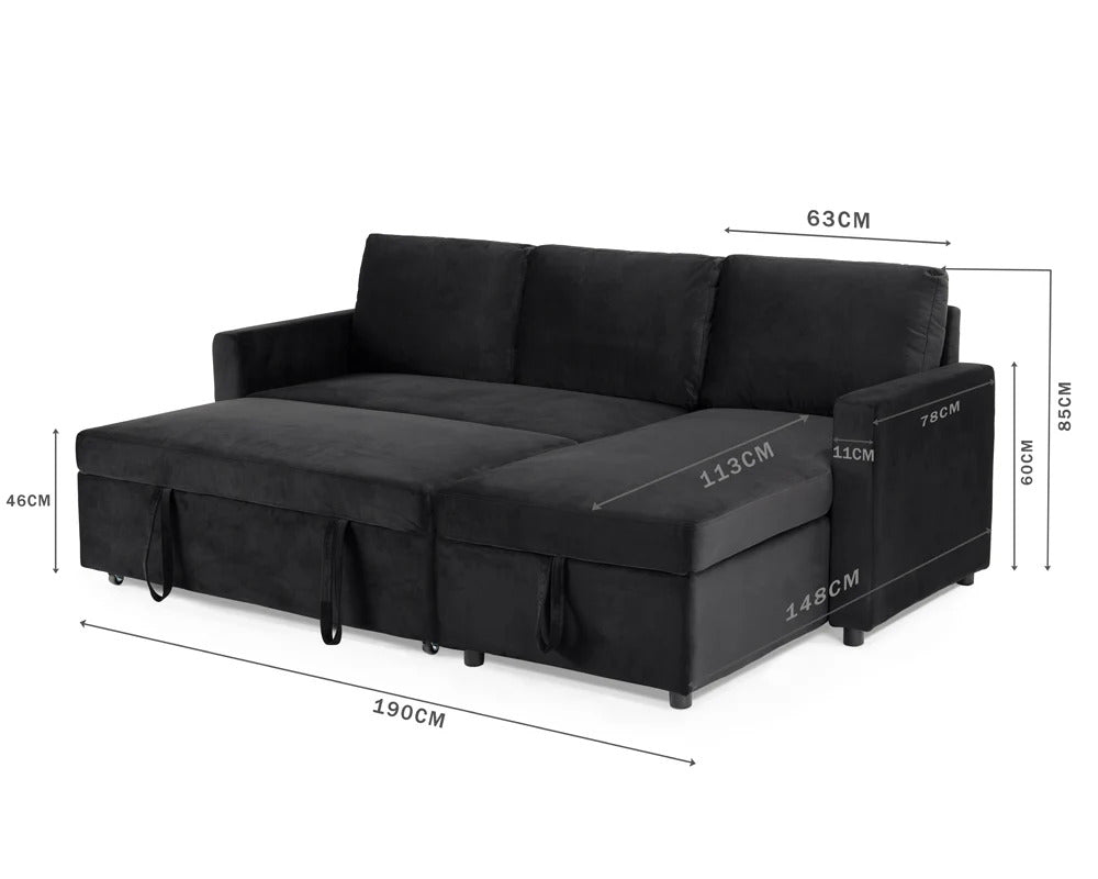 Tranquilo 3 Seater Sofa Bed