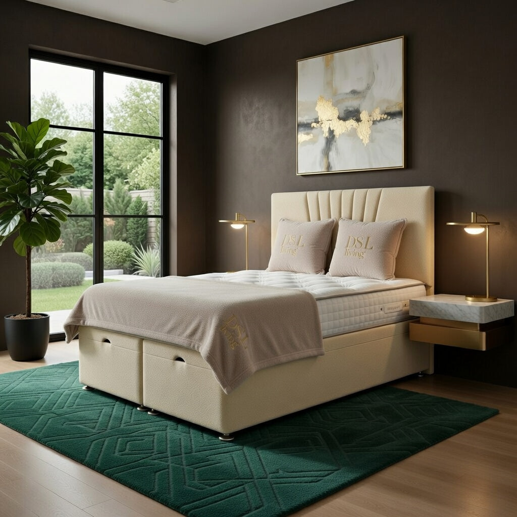 Vesper Divan Ottoman Gas Lift Storage Bed