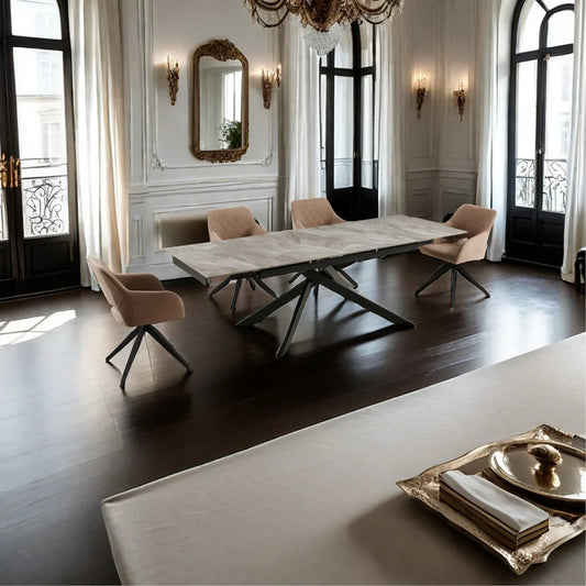 DS Living Zaira Sintered Stone Dining Room Table